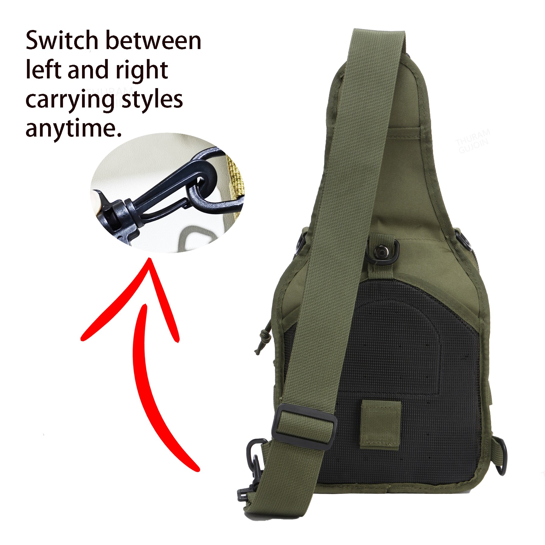 THURAM Outdoor Tactical Bag Ba - Canvas Backpack Casual ulasan dan harga