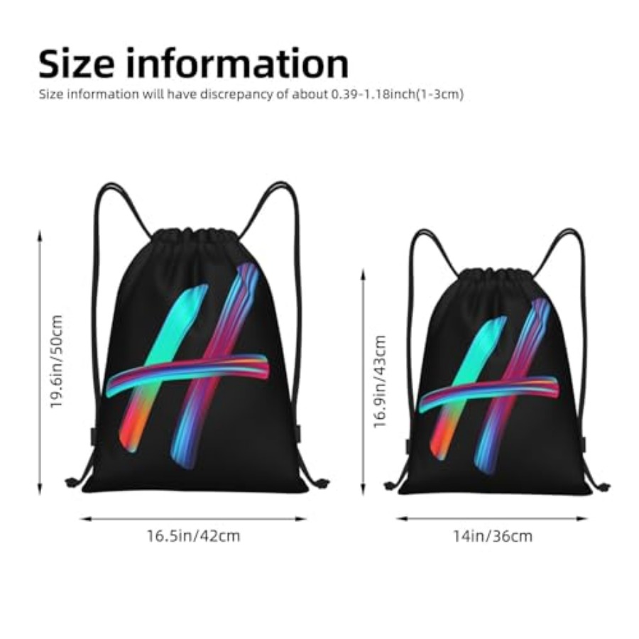 Drawstring Bags Initial Drawst - Drawstring Gym Bag ulasan dan harga