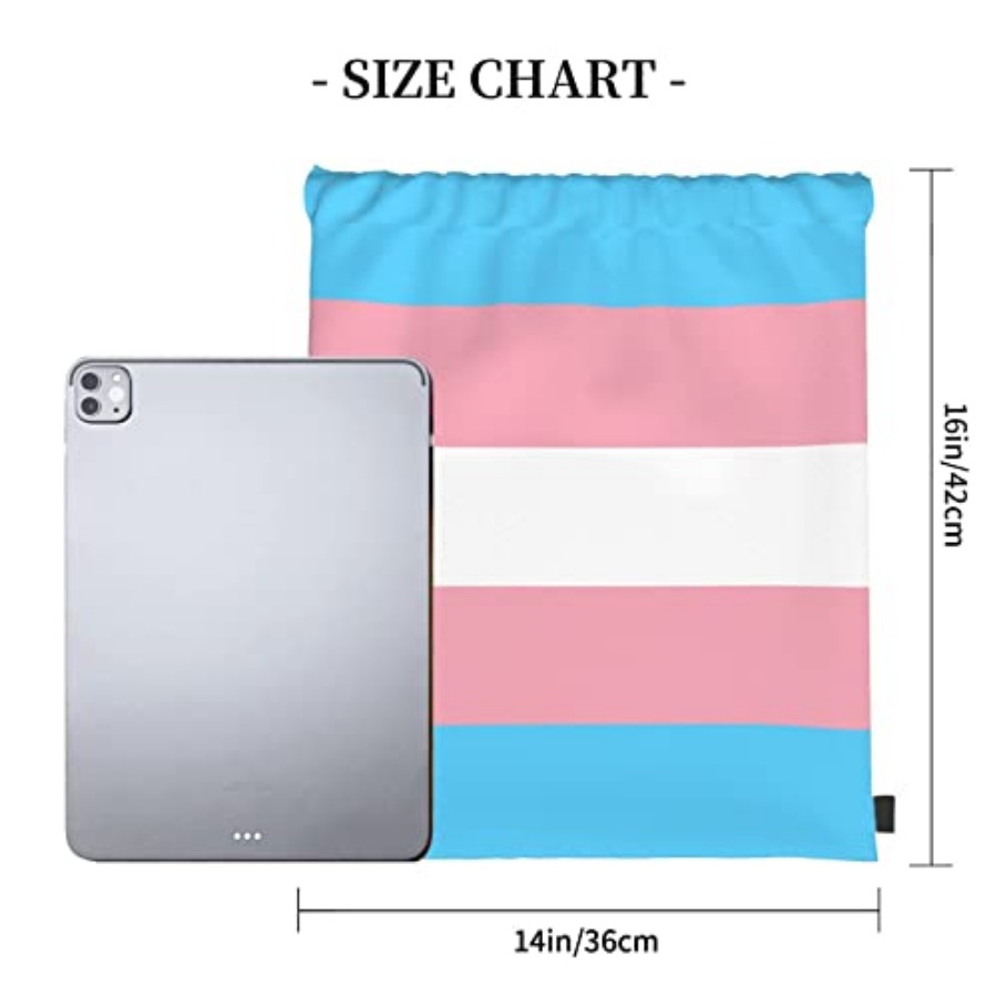 Transgender Pride Flag Unisex  - Drawstring Gym Bag ulasan dan harga