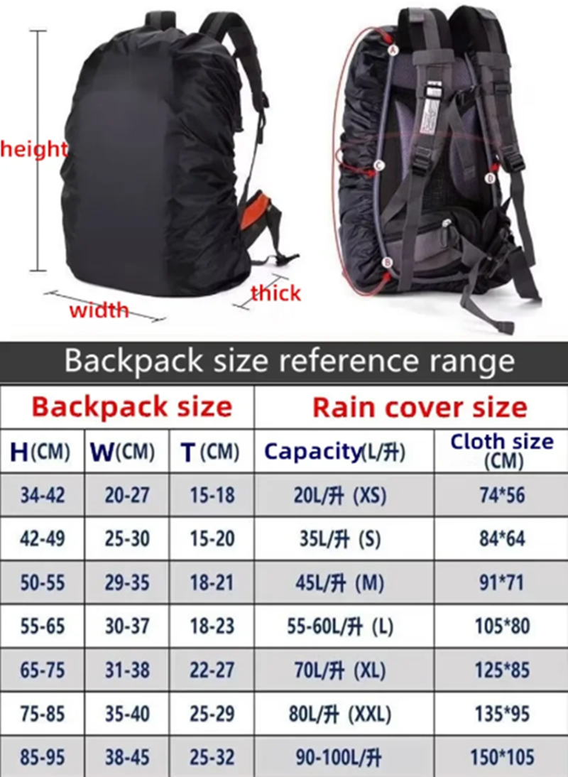 New Reflective Waterproof Back - Rain Cover Backpack ulasan dan harga