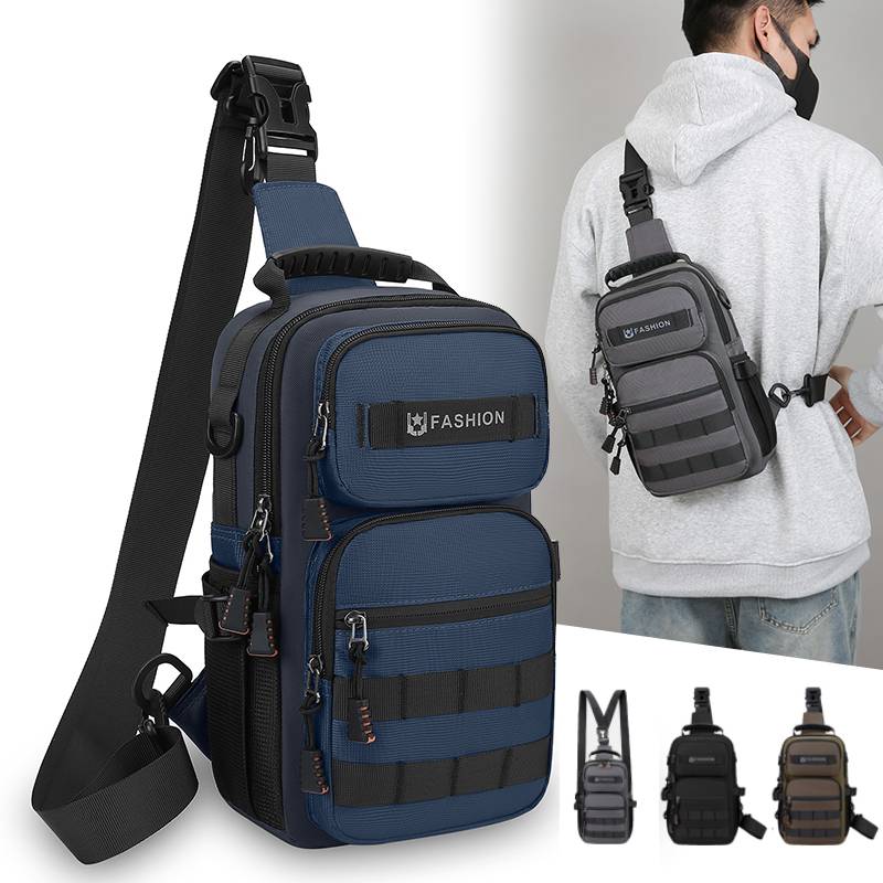 Hiking Chest Bag Travel Multif - Canvas Backpack Casual ulasan dan harga