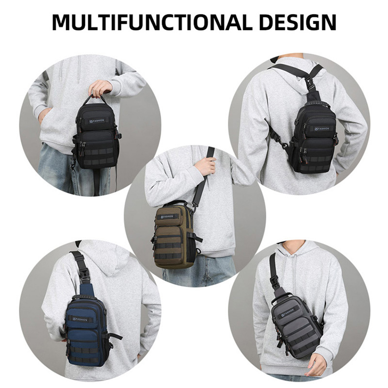 Hiking Chest Bag Travel Multif - Canvas Backpack Casual ulasan dan harga