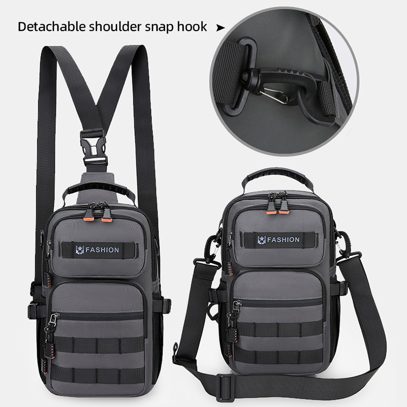 Hiking Chest Bag Travel Multif - Canvas Backpack Casual ulasan dan harga
