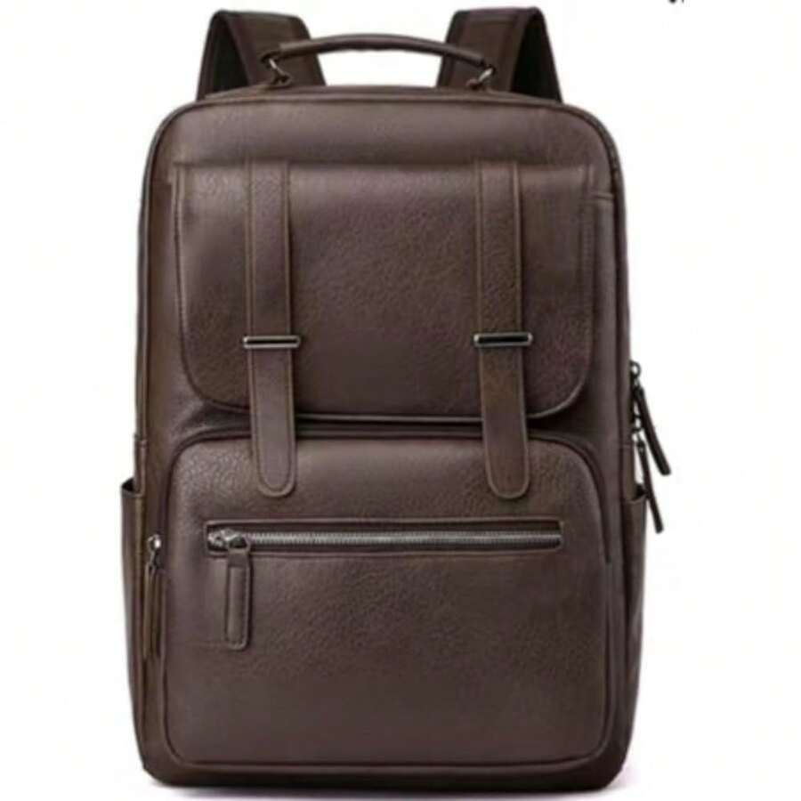 PU Leather Backpack For Men An - Leather Backpack Vintage ulasan dan harga