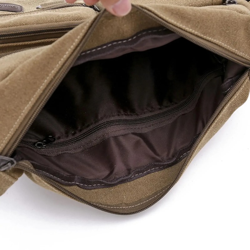 Men Casual Sling Bag Messenger - Canvas Backpack Casual ulasan dan harga