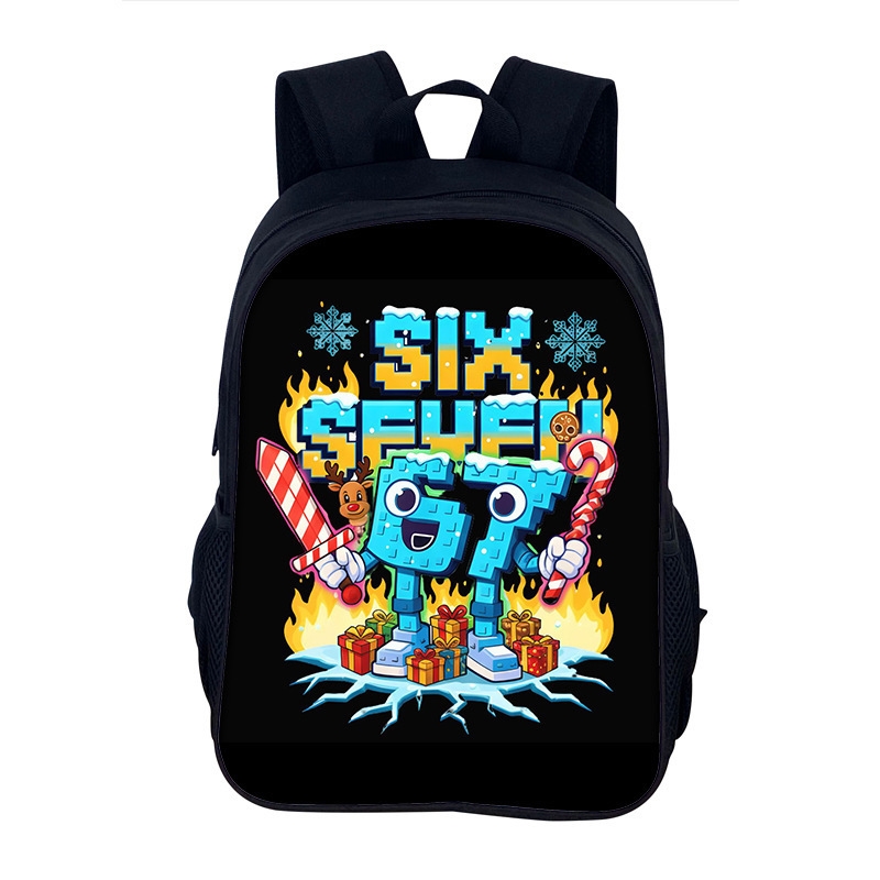 Six Seven 67 Print Lightweight - School Backpack Teen ulasan dan harga