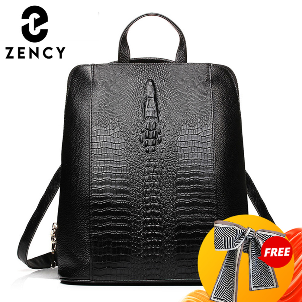 Zency 100% Genuine Leather Kna - Fashion Backpack Women ulasan dan harga