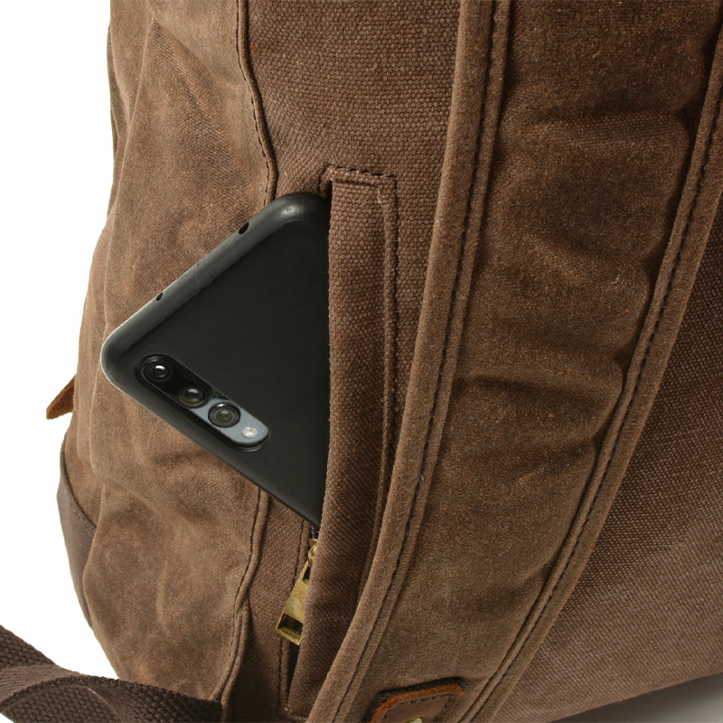 Male Backpacks Vintage Canvas  - Leather Backpack Vintage ulasan dan harga