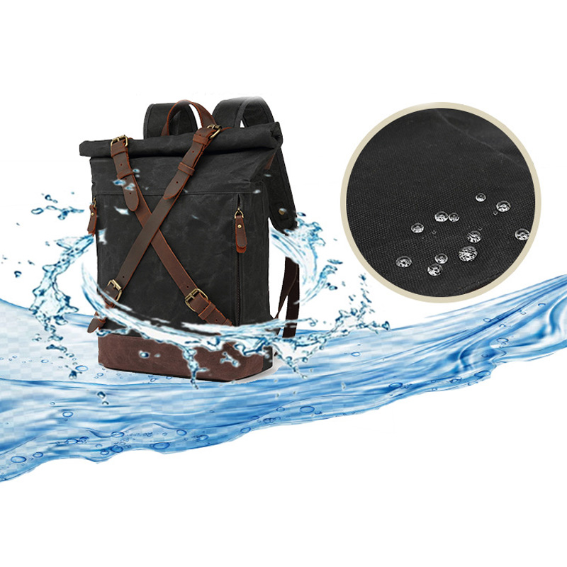 Male Backpacks Vintage Canvas  - Leather Backpack Vintage ulasan dan harga