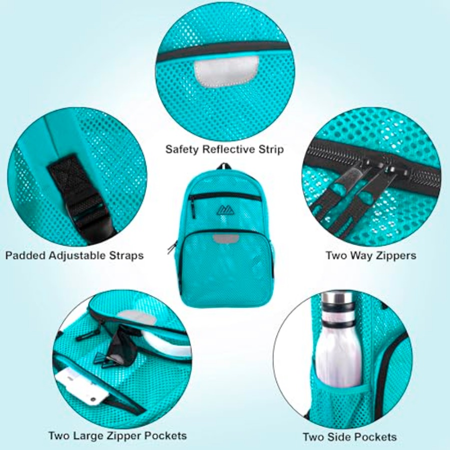 Reflective Mesh School Backpac - School Backpack Teen ulasan dan harga