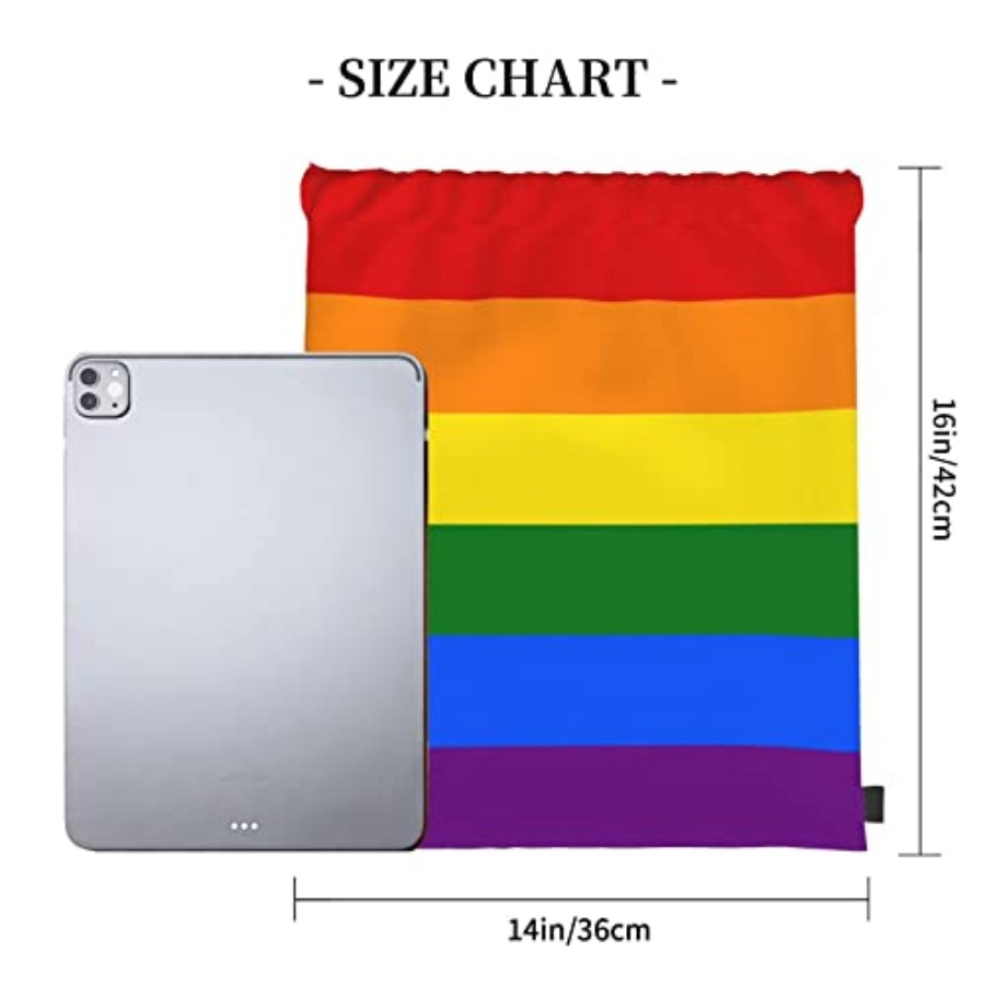Lgbt Flag Gay Pride Rainbow Un - Drawstring Gym Bag ulasan dan harga