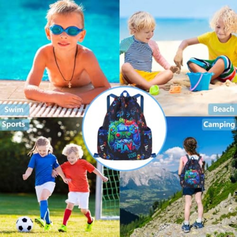Drawstring Backpack for - Game - Drawstring Gym Bag ulasan dan harga